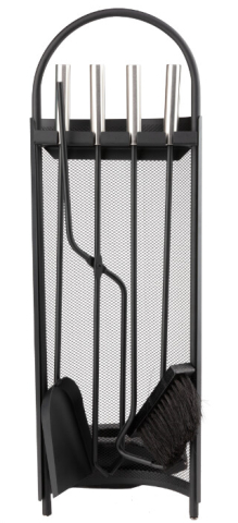 Ustensile pentru Semineu cu Suport (4 Piese) [0]