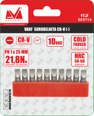 Varf Surubelnita Cr-V (-) 10 buc [1]