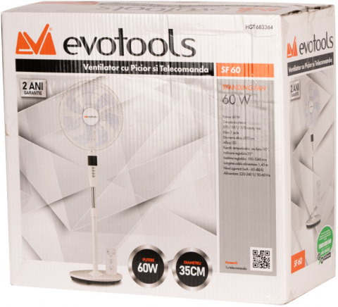 Ventilator cu Picior si Telecomanda SF 60 Evotools [1]
