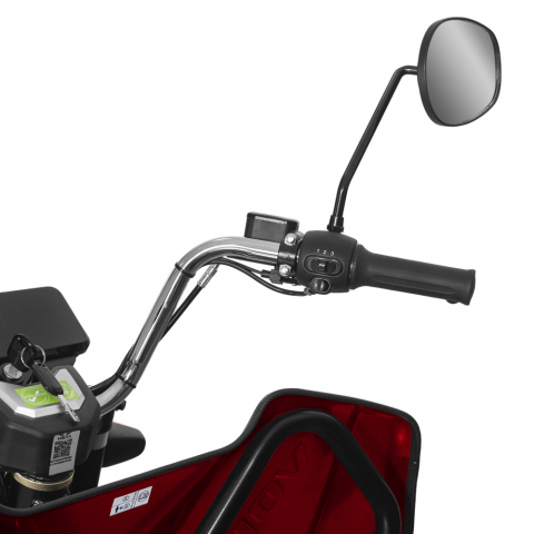 Voltarom Hercules, motor 3900W, 72V, 120Ah, 120km autonomie, viteza maxima 25 km pe ora, Triciclu electric Fara Permis, Rosu [3]