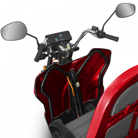 Voltarom Hercules, motor 3900W, 72V, 120Ah, 120km autonomie, viteza maxima 25 km pe ora, Triciclu electric Fara Permis, Rosu [4]
