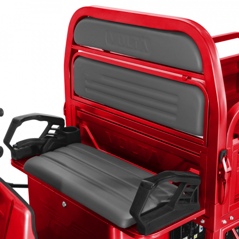 Voltarom Hercules, motor 3900W, 72V, 120Ah, 120km autonomie, viteza maxima 25 km pe ora, Triciclu electric Fara Permis, Rosu [2]
