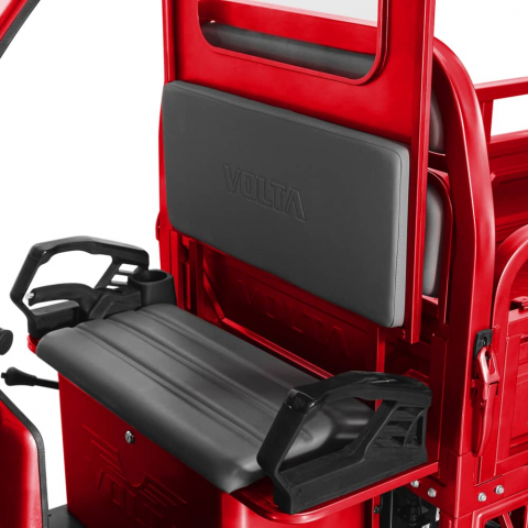 Voltarom Hercules, Motor 3900W, 72V, 45Ah, viteza maxima 45 km pe ora, pana la 50km autonomie, Cu Permis, Triciclu Electric, Cu cabina, Rosu [3]