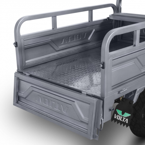 Voltarom Hercules, motor 3900W, 72V, 60 AH, viteza maxima 25 km pe ora, pana la 70km autonomie, Fara Permis, Triciclu Electric VT5, Tuk Tuk, Cu cabina, Gri [4]