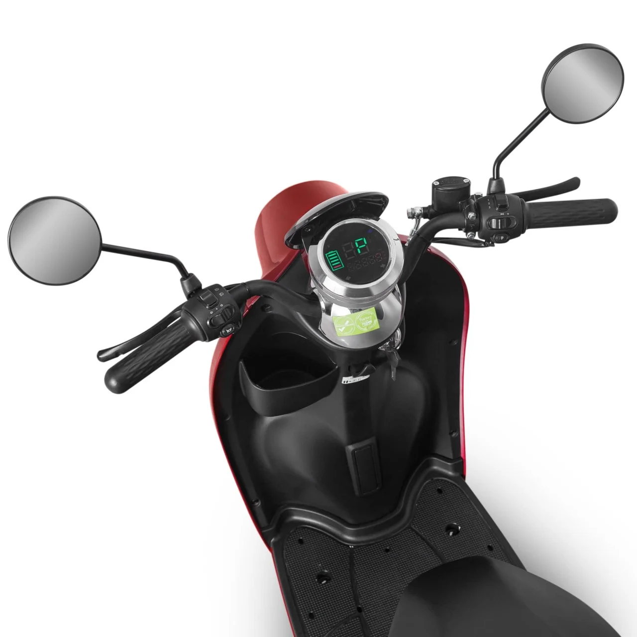 Voltarom S2, motor 2000W, viteza maxima 45 km pe ora, autonomie pana la 60 km, Scuter Electric cu Permis, visiniu [6]