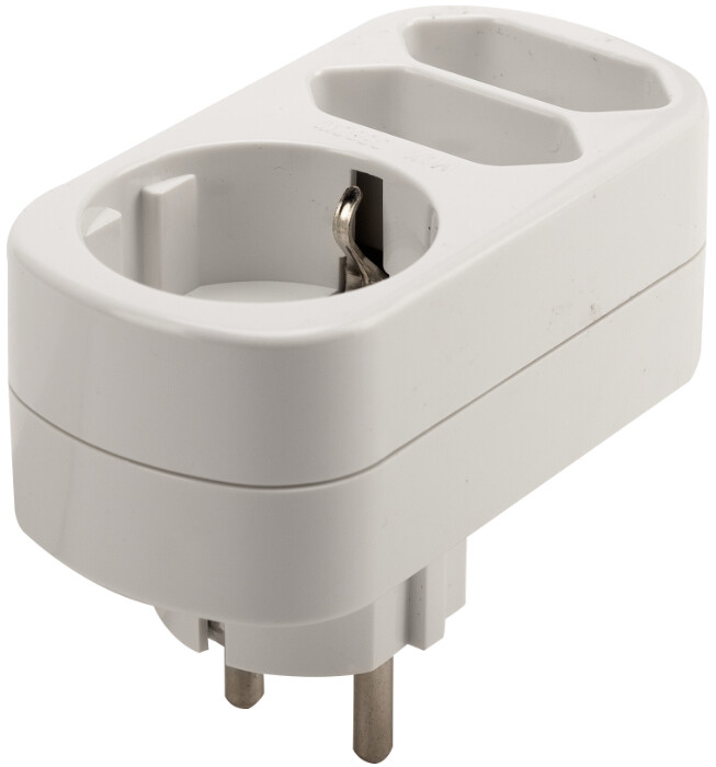 intrerupator aplicat triplu Adaptor Priza Triplu Schuko 2043