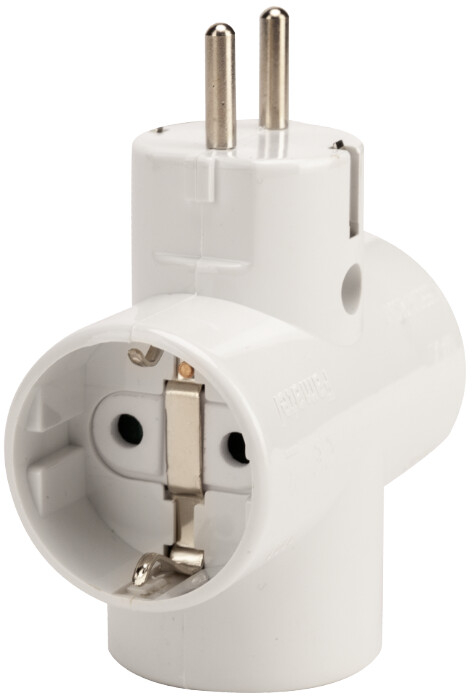 intrerupator triplu aplicat Adaptor Priza Triplu Schuko