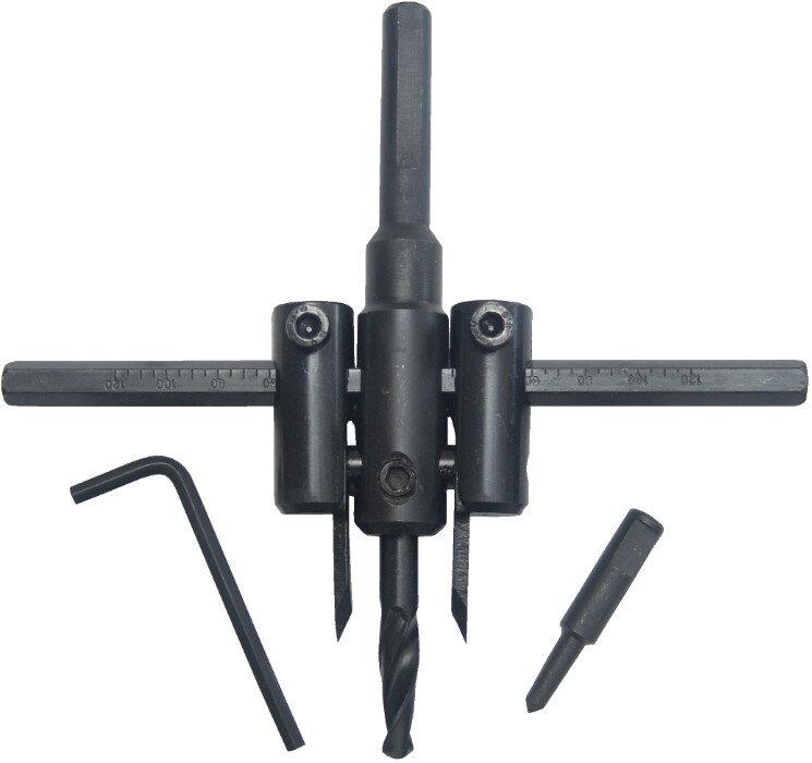 motocultor cu freza Freza Reglabila pt Gipscarton-Set - Grosime 25 mm Diametru 20-120 mm