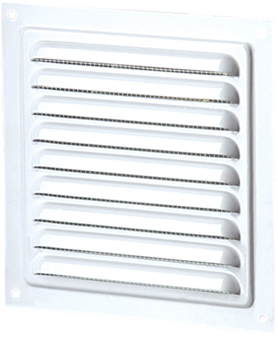 pavaj grila Grila de Ventilatie Metalica cu Plasa 1111 MVM 300s, 300 mm, Alb