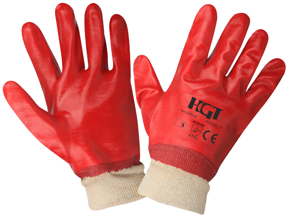 coturi pvc Manusi PVC cu Manseta Textila 10, 10