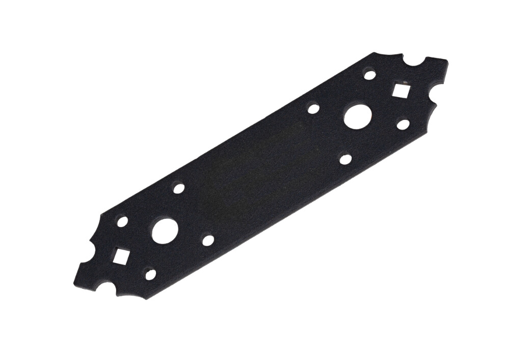 placa gard Placa Perforata Imbinare Lemn Negru Decorativ 230x65x2.5 mm