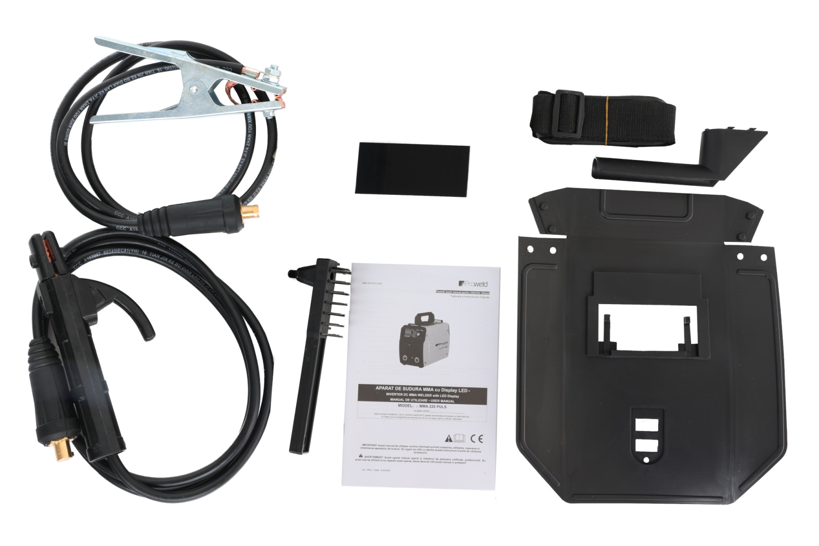 electrozi ProWELD MMA 220 Puls Invertor digital sudura 220A, Pulse MMA, TIG Lift, Arc Force, VRD, Electrozi o 1.6-5.0mm, Otel, Inox, Fonta