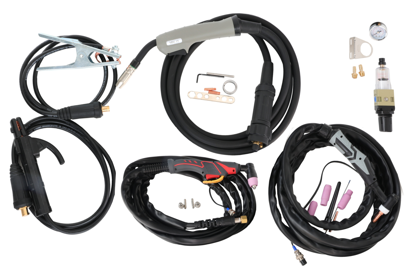 tv plasma ProWELD Multi 520 Sudura si taiere Otel, Inox, Aluminiu, Fonta, 4 procese: MIG, TIG HF, MMA, plasma CUT, 200A