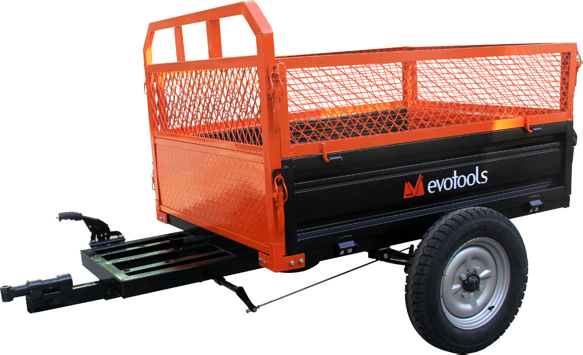 cauciuc remorca ruris 400 12 Remorca Evotools TTS500 - Compatibila Minitractor cu Grilaj Plasa Minitractor cu Grilaj Plasa
