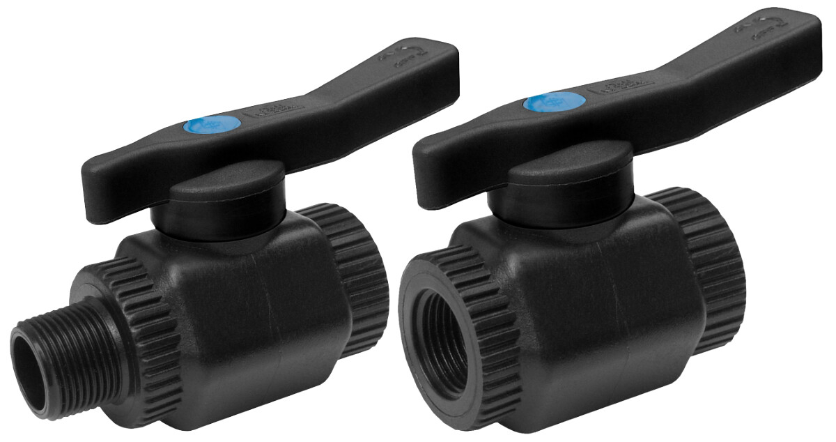 Plasticaalfa Robinet Trecere Negru PPCV 3/4 inch, FI-FE, 18VCMF-C