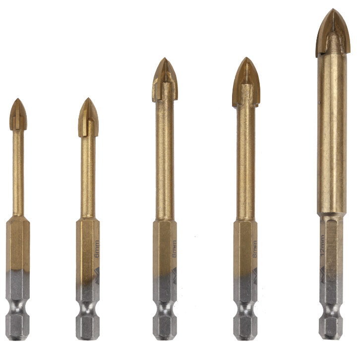 gletiera level 5 Set 5 Burghie pentru Sticla