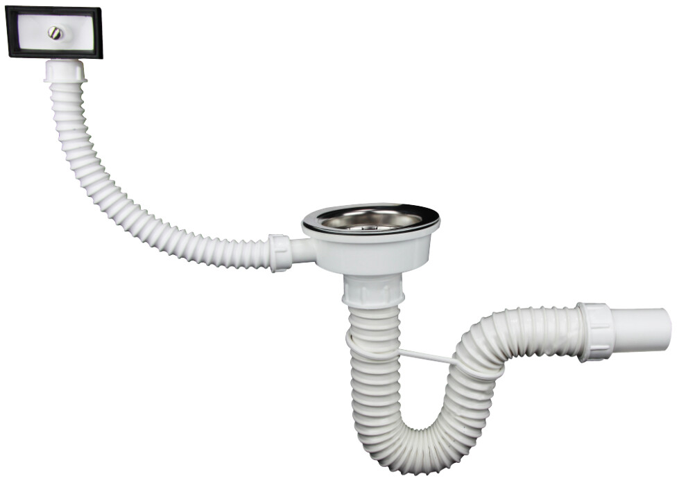 camine canalizare Sifon Flexibil cu Ventil si Preaplin Texo 40/50 mm, 90 mm