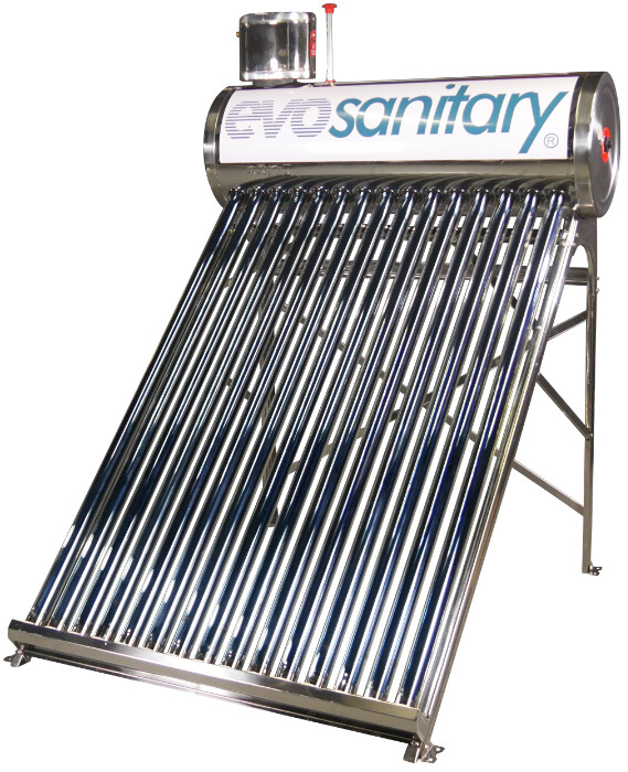 panou apa calda nepresurizat Sistem Panou Solar Nepresurizat cu Tuburi Vidate INOX D 175 l, 128 l, 1800 mm, 58 mm, 15