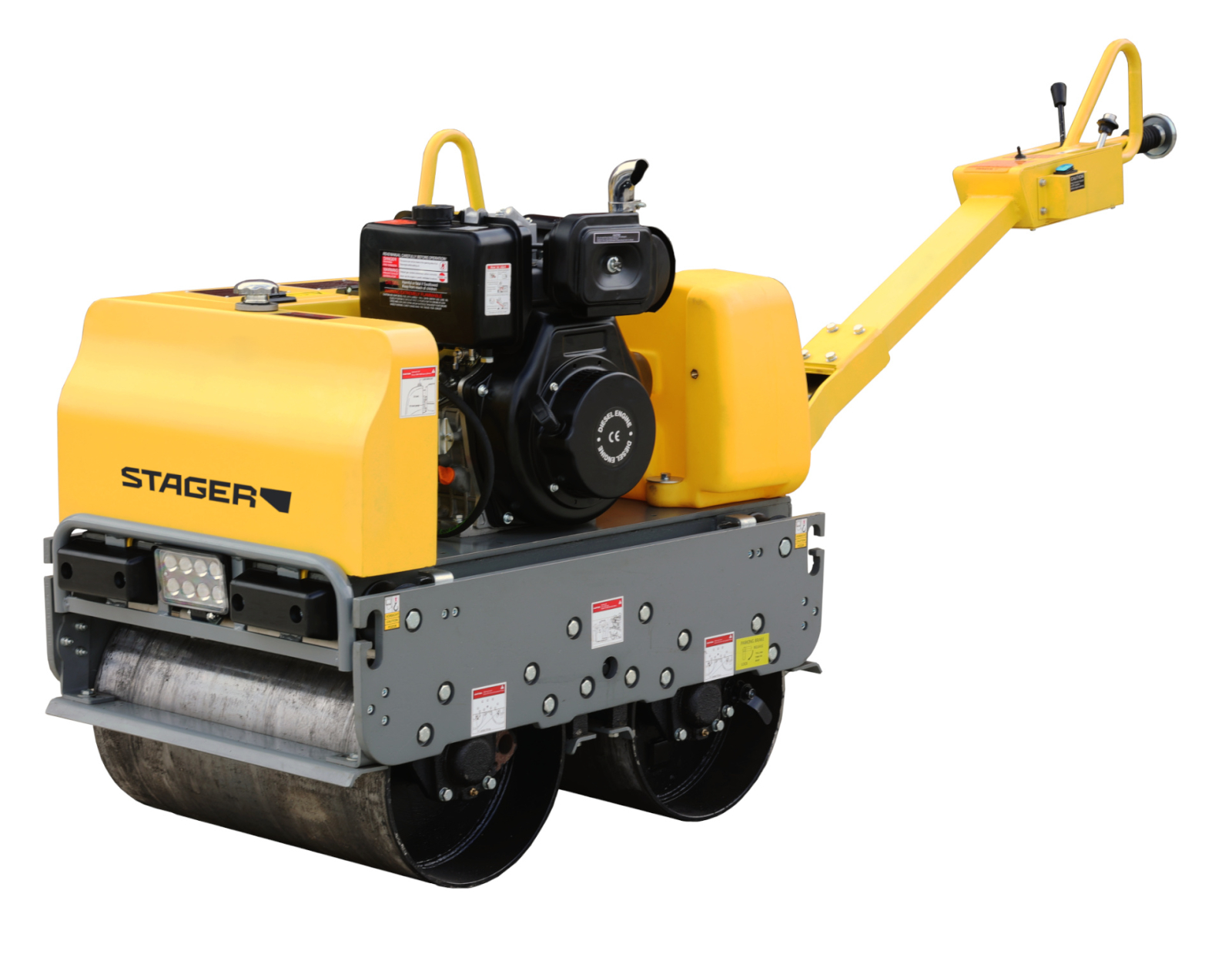 pavaje alei Stager CDV65-6 Cilindru dublu vibrocompactor, motor HI Earns HR186FA