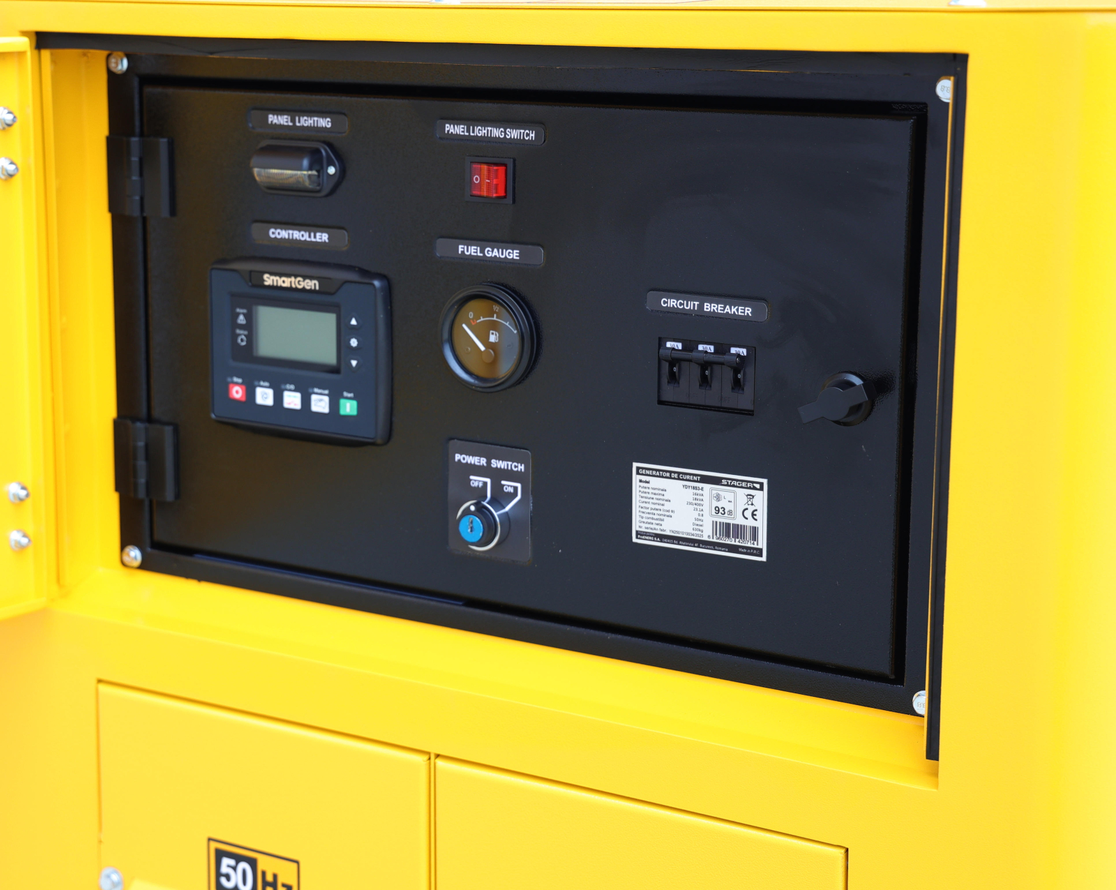 contor bidirectional trifazat Stager YDY18S3-E Generator insonorizat 18kVA, 23A, 1500rpm, trifazat, diesel