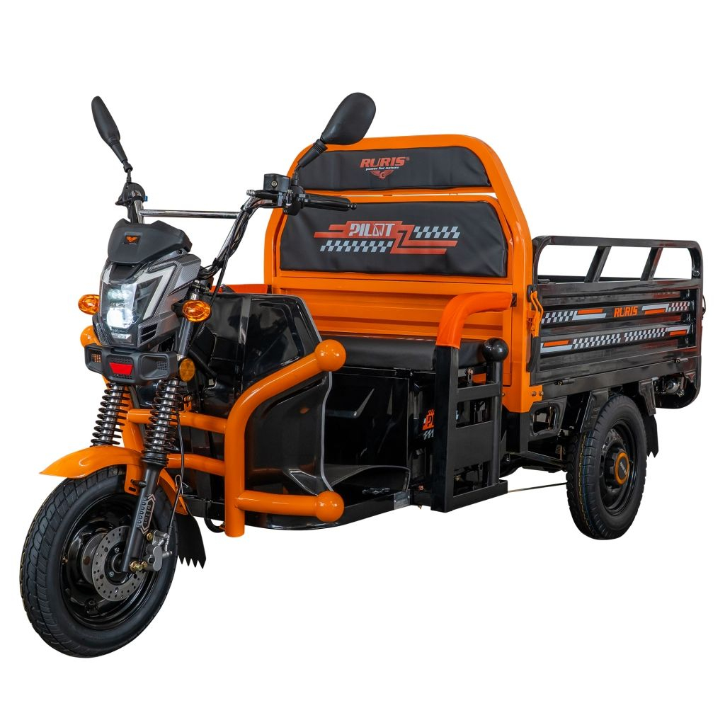 caut scuter electric fara permis litiu cu autonomie mare Triciclu electric cargo RURIS Pilot 3120, putere maximala: 2000 W, Autonomie: 70 km, viteza maxima: 25 km h Negru