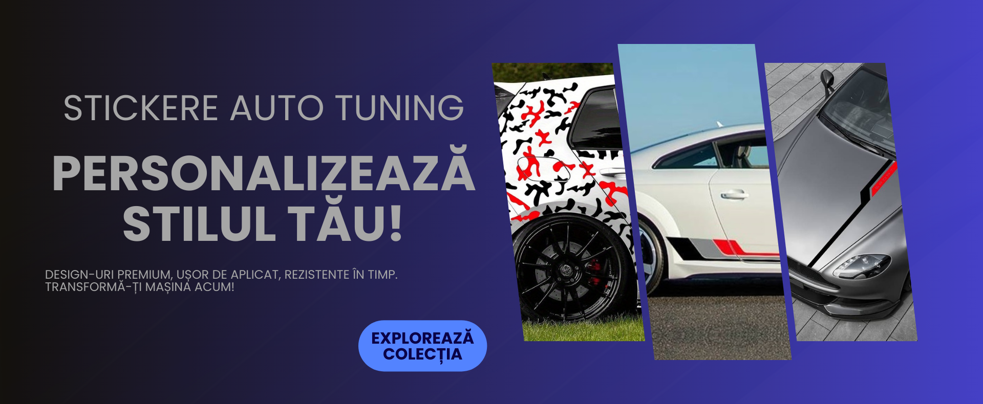 Stickere Auto Tuning Personalizează și Impresionează