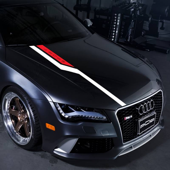 Sticker Tuning Auto „Dynamic Hood Stripes” [1]