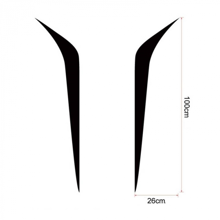 Set Stickere Auto Tuning „Black Shadow Stripes” [2]