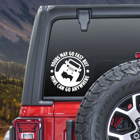 Stickere Off Road - Sticker auto "You Can Go Fast"