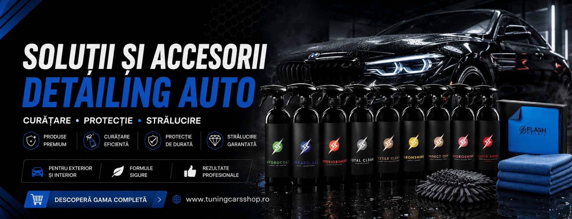 SOLUȚII ȘI ACCESORII DETAILING AUTO