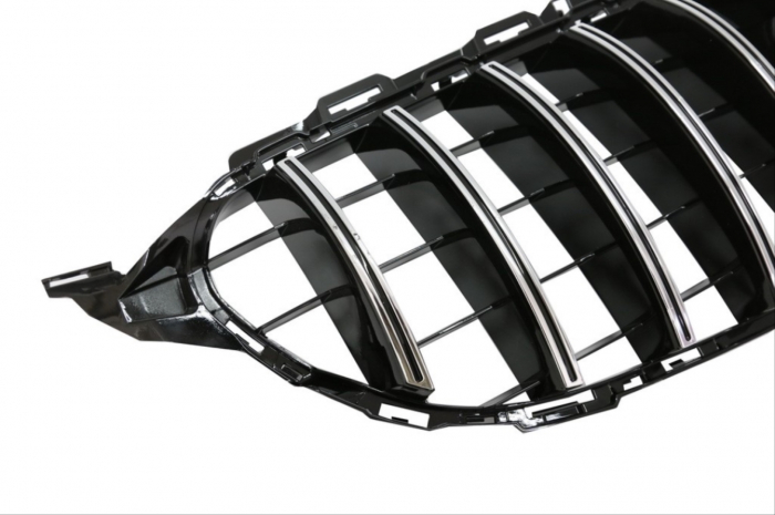 Grila Centrala Compatibilă Mercedes C-Class W205 2014-2018 Panamericana Crom [3]