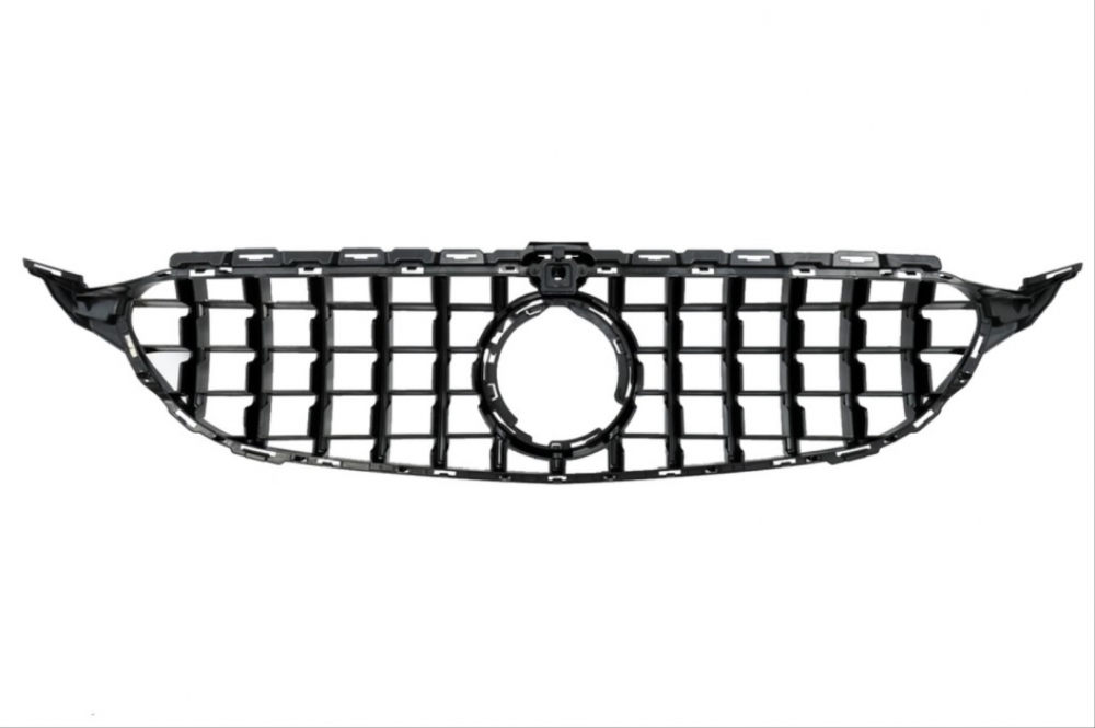 Grila Centrala Mercedes C-Class W205 2018-2020 Panamericana Negru Lucios [3]