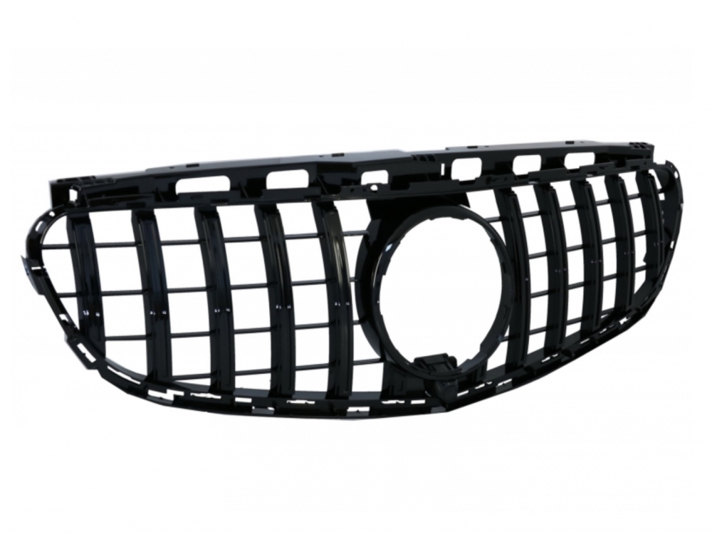 Grila Centrala Compatibilă Mercedes E-Class W212 S212 Facelift 2013-2016 GT-R Negru Lucios [2]