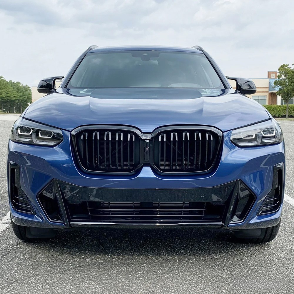 Grile Centrale Compatibile BMW X3 G01 LCI G02 X4 LCI 2021 - 2024, Negru Lucios [5]