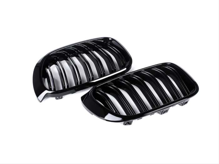 Grile Duble Compatibile BMW X3 X4 F25 F26 LCI 2015-2018 Negru Lucios [2]