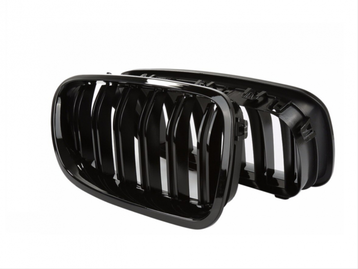 Grile-Duble-Compatibile-BMW-F10-Seria-5-(2010-Up)-Negru-Lucios [5]