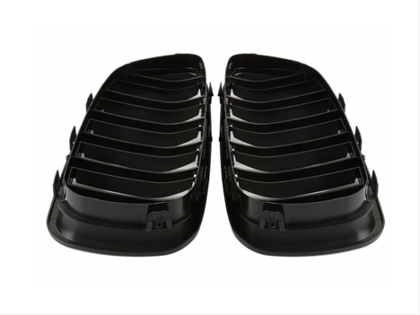 Grile-Duble-Compatibile-BMW-F10-Seria-5-(2010-Up)-Negru-Lucios [3]