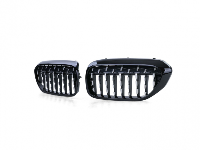 Grile  Compatibile BMW G30 G31 2017-2019 DIAMOND Negru Lucios [3]