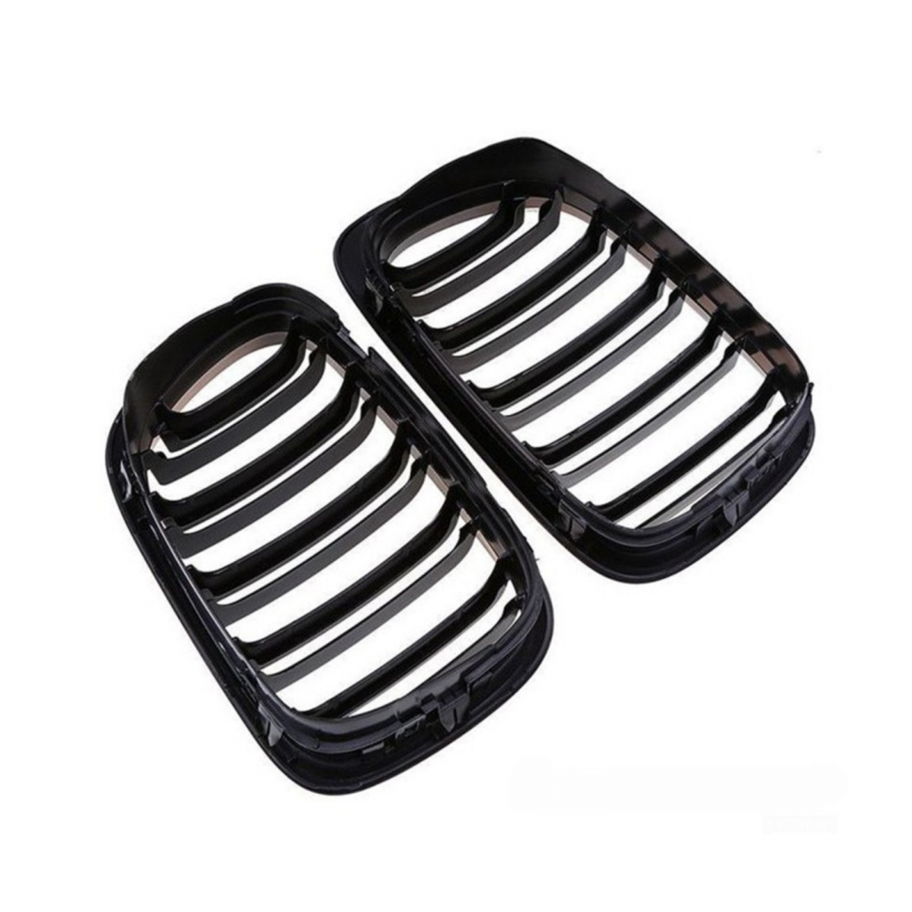 Grile Duble Compatibile BMW Seria 3 e46 Coupe 1999-2003 , Negru Lucios [3]