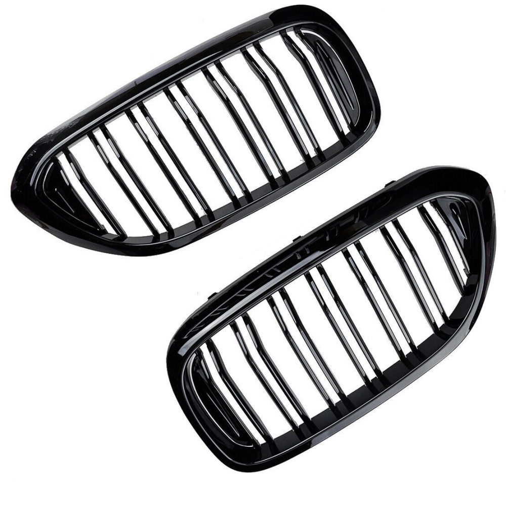 Grile Duble Compatibile BMW Seria 5 G30 G31 2017-2019 Negru Lucios [6]