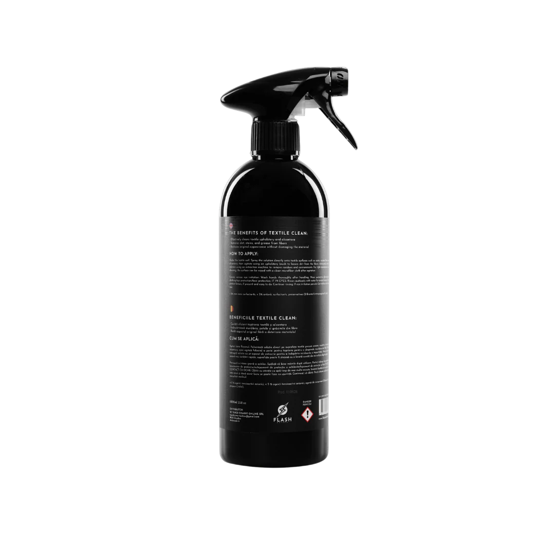 Textile Clean 1000 ml – Soluție Profesională pentru Curățarea Tapițeriei Auto [2]