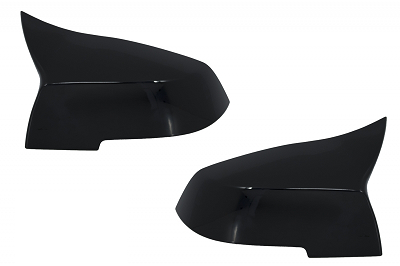 CAPACE OGLINZI - Capace Oglinzi Compatibile BMW Seria 1 F20 Seria 3 F30 F31 Seria 4  F32 F33 F36 Negru Lucios