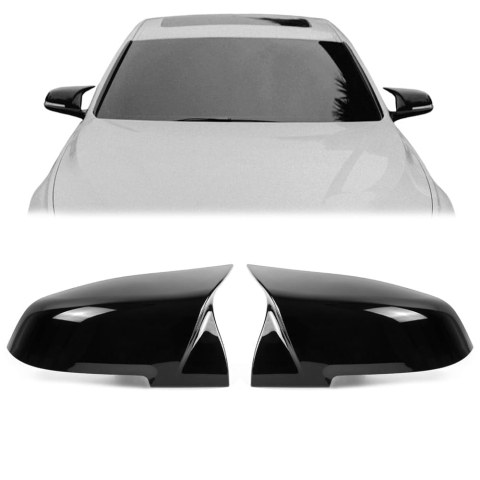 Capace Oglinzi Compatibile BMW Seria 1 F20 Seria 3 F30 F31 Seria 4  F32 F33 F36 Negru Lucios