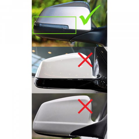 Capace Oglinzi Compatibile BMW Seria 5 F10 LCI 2015 - 2017 Seria 6 F06 LCI 2014 - 2018 Seria 7 F01 LCI 2012 - 2015 Negru Lucios [7]