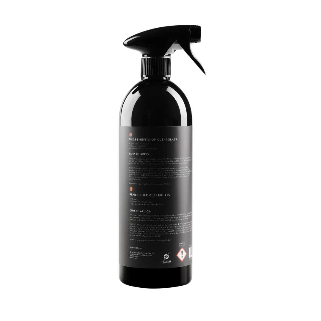 ClearGlass 1000 ml – Soluție Profesională pentru Curățarea Geamurilor Auto [1]