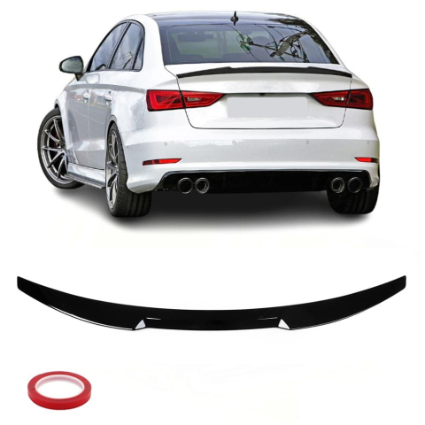 A3 V8 2013 - Eleron Portbagaj Compatibil Audi A3 8V Sedan M4 2013 - 2020 Negru Lucios