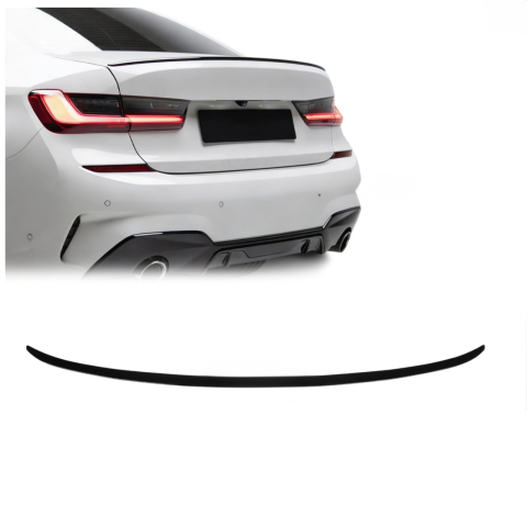 Seria 3 G20 - Eleron Portbagaj Compatibil BMW 3 Seria G20 2019 - 2022 Slim, Negru Lucios