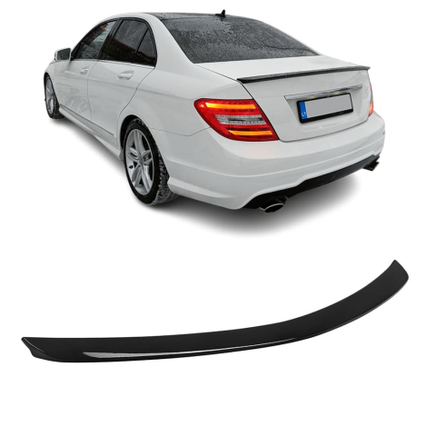 W204 - Eleron Portbagaj Compatibil Mercedes Clasa C W204 2007-2014 Negru Lucios