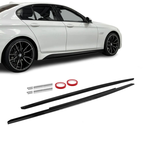 Seria 5 F10 - Extensii Praguri Laterale Compatibile BMW Seria 5 F10 F11 2011-2018 Negru Lucios