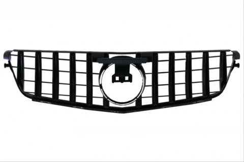 Grila Centrala Compatibilă Mercedes C-Class W204 S204 Sedan Wagon 07-14 Panamericana, Crom [1]